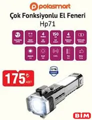 POLOSMART HP71 ÇOK FONKSİYONLU EL FENERİ